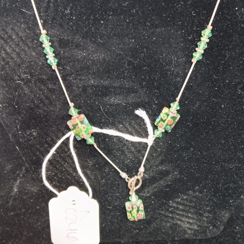 Green Bread Necklace - image 1